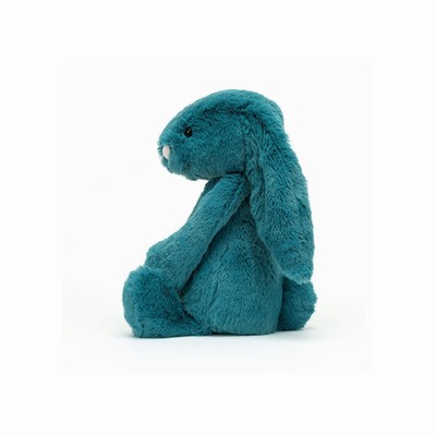 Jellycat Bashful Mineral Blue Bunnies UK | 70695AOXQ